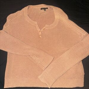 Kendall & Kylie Apricot Crew Neck Sweater